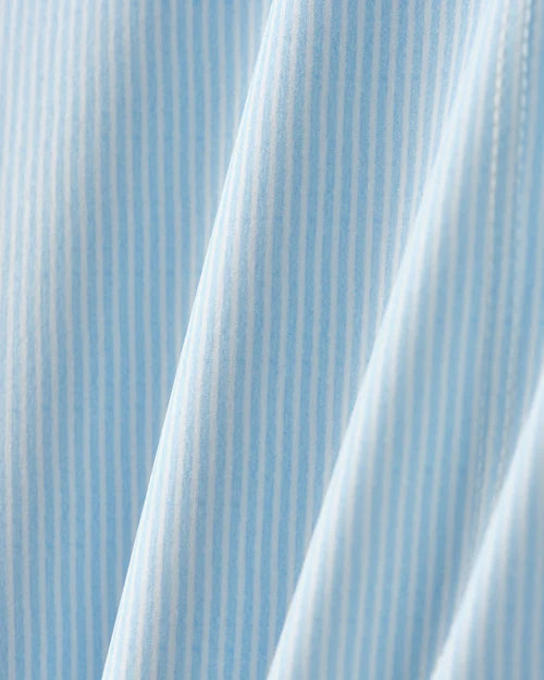Rhone Men's 7 1/2-Inch R&R Swim Trunks - Light Blue Stripe