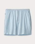 Rhone Men's 7 1/2-Inch R&R Swim Trunks - Light Blue Stripe