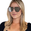 Fifth & Ninth - Walker Polarized Sunglasses - Opal Mirrored/Gold