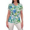 David Cline Limnos Short Sleeve Crew Neck Top with Stones - Apple