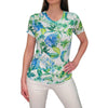 David Cline Limnos Short Sleeve Crew Neck Top with Stones - Apple