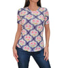 David Cline Majorca Short Sleeve Crew Neck Top with Stones - Preppy