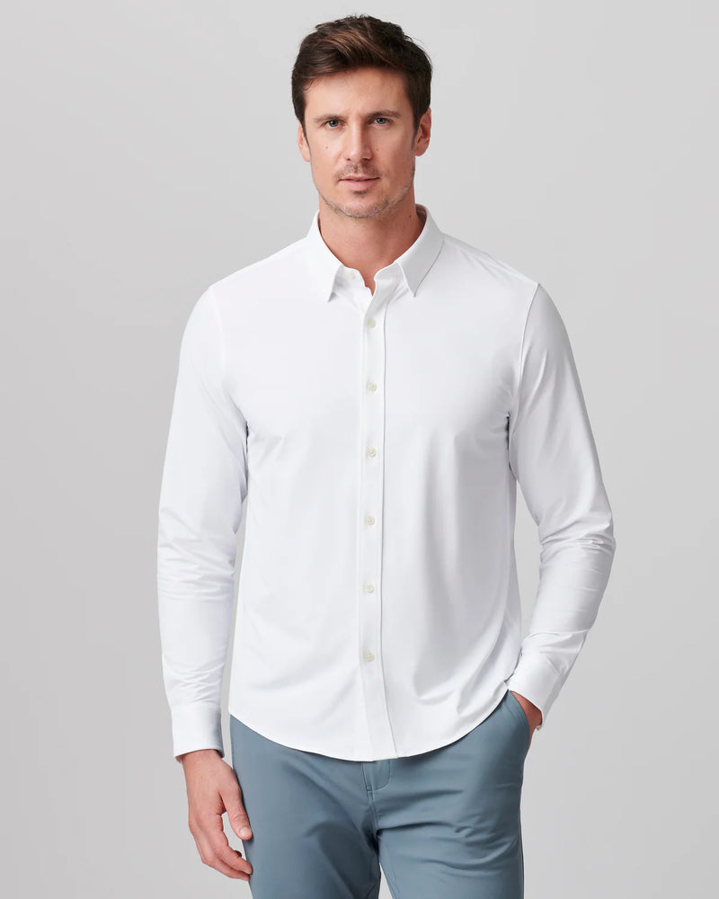 Rhone Men's Commuter Classic Fit Sport Shirt - Business White