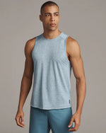 Rhone Men's Atmosphere Tank Top - Blue Stone/White Heather