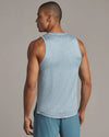 Rhone Men's Atmosphere Tank Top - Blue Stone/White Heather