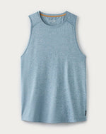 Rhone Men's Atmosphere Tank Top - Blue Stone/White Heather