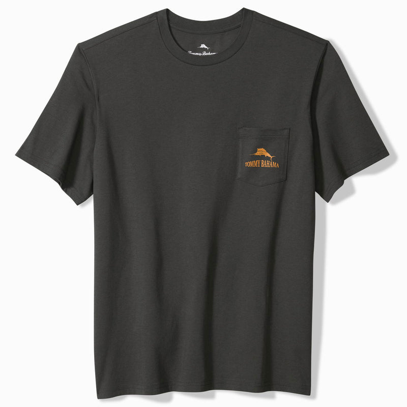 Tommy Bahama Men's Big & Tall Battle Of The Bands Pocket T-Shirt - Coal