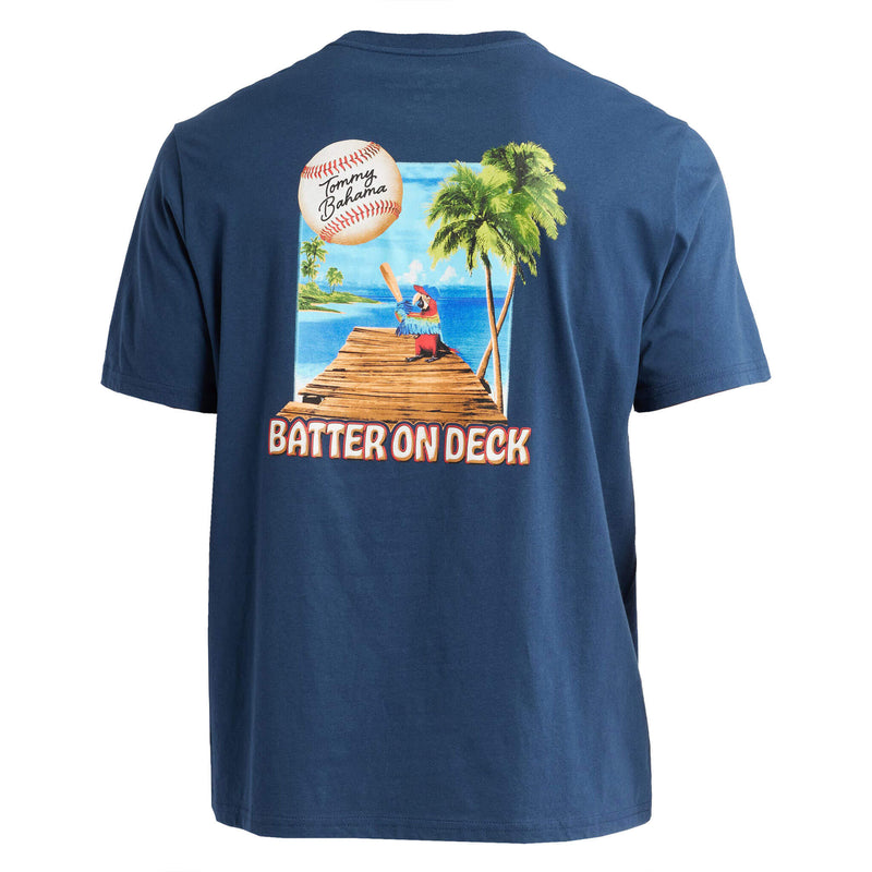 Tommy Bahama Men's Big & Tall Batter On Deck T-Shirt - Navy