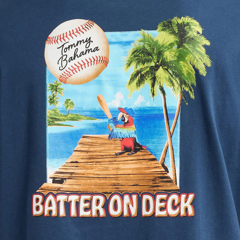Tommy Bahama Men's Big & Tall Batter On Deck T-Shirt - Navy