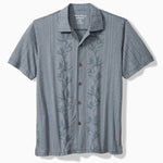 Tommy Bahama Men's Big & Tall Palm Fresco Beach Border Camp Shirt - Steel