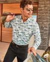 Tommy Bahama IslandZone Bahama IslandZone Coast Oceanic Oasis Sport Shirt - Lapland