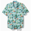 Tommy Bahama Men's Big & Tall Nova Wave Palmero Stripe Camp Shirt - Blue Whisper
