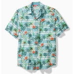 Tommy Bahama Men's Big & Tall Nova Wave Palmero Stripe Camp Shirt - Blue Whisper