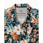 Tommy Bahama Men's Big & Tall Midnight Blooms Silk Camp Shirt - Evening Blue