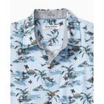 Tommy Bahama Men's Big & Tall Coastal Ease Beachfront Paradise Camp Shirt - Dusty Larkspur