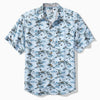 Tommy Bahama Men's Big & Tall Coastal Ease Beachfront Paradise Camp Shirt - Dusty Larkspur