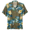 Tommy Bahama Men's Big & Tall Pineapple Petals Silk Camp Shirt - Blue Ash