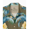 Tommy Bahama Men's Big & Tall Pineapple Petals Silk Camp Shirt - Blue Ash