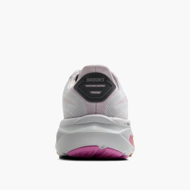 Brooks Womens Ghost 17 Shoes - Oyster / Apricot / Pink