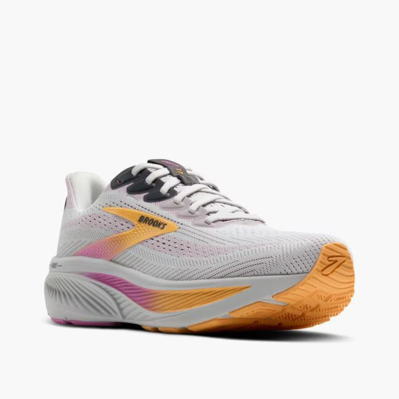Brooks Womens Ghost 17 Shoes - Oyster / Apricot / Pink
