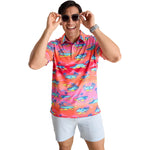 Chubbies The Offsite '24 Performance Polo Shirt - Bright Pink