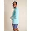 Chubbies The Kind Of A Big Teal Long Sleeve Sun Hoodie T-Shirt - TAQ