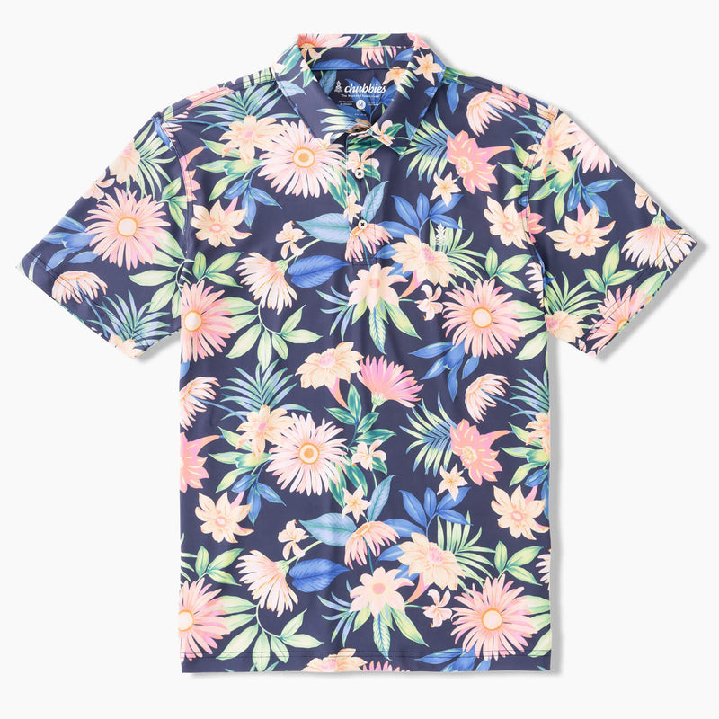 Chubbies The Big Bloomer Polo Shirt - Navy