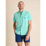 Chubbies The I See the Foam Short Sleeve Sport Shirt - Teal - Solid