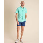 Chubbies The I See the Foam Short Sleeve Sport Shirt - Teal - Solid