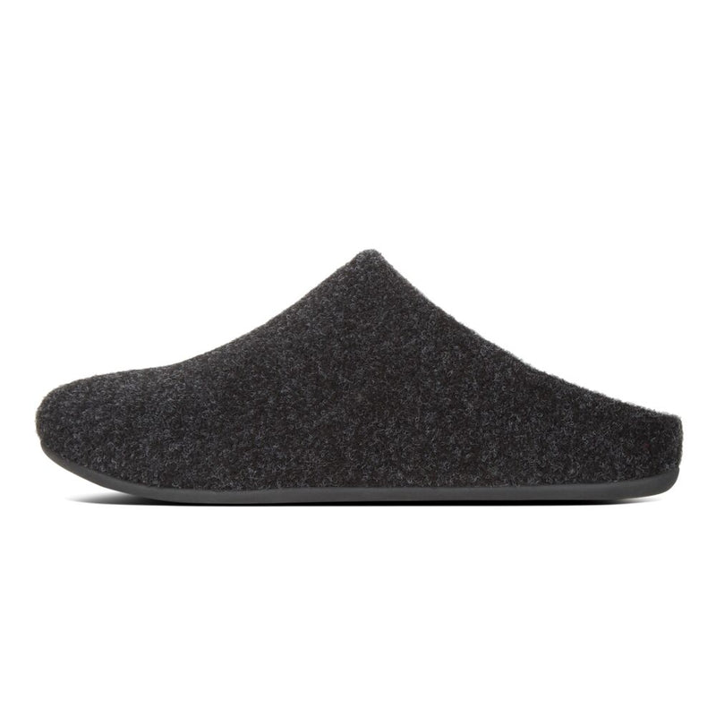 FitFlop Chrissie Felt Slippers - Black