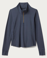Rhone Women's Course To Court 1/4 Zip Pullover - Navy Blue