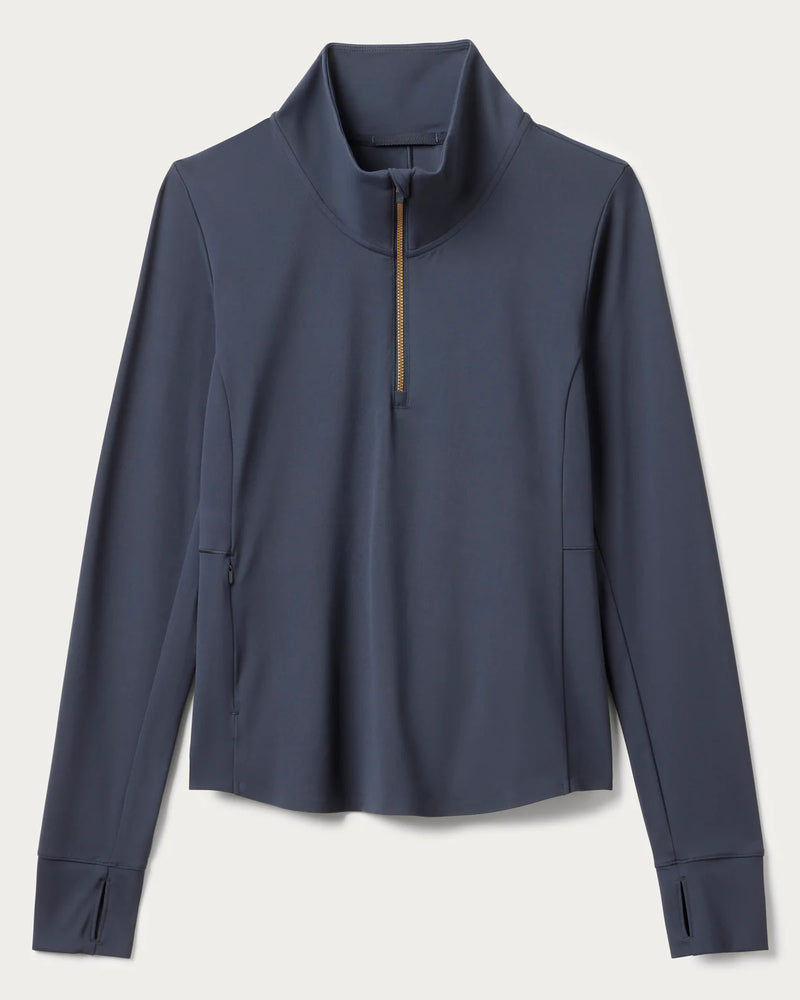 Rhone Women's Course To Court 1/4 Zip Pullover - Navy Blue