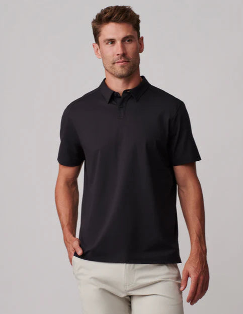 Rhone Men's Commuter Polo Shirt - Black