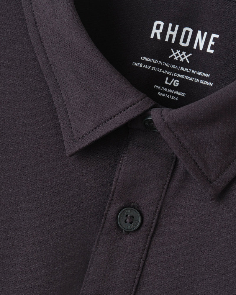 Rhone Men's Commuter Polo Shirt - Black