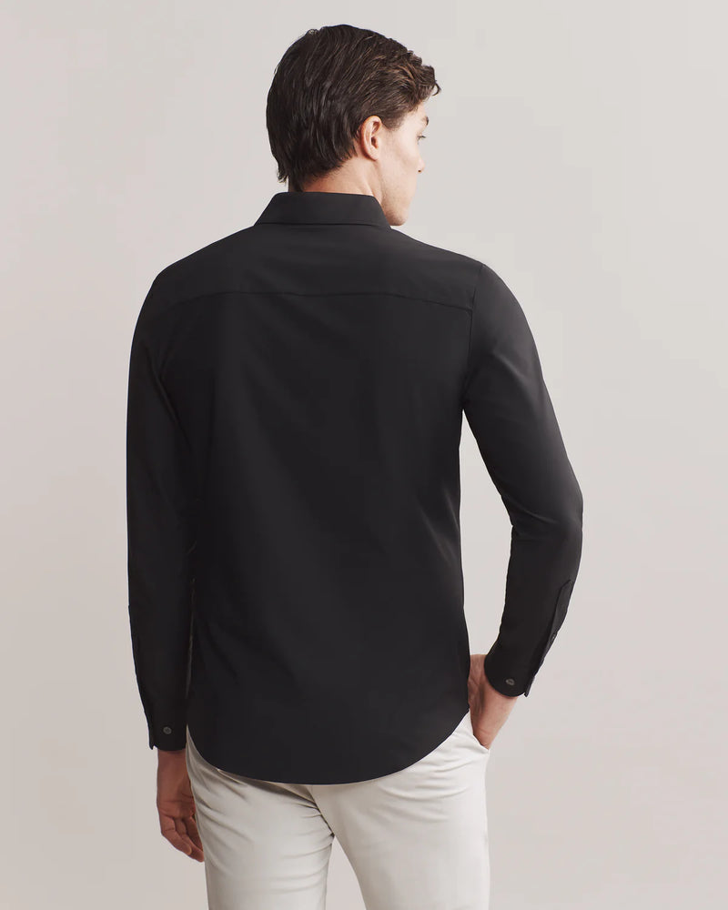 Rhone Men's Commuter Classic Fit Sport Shirt - Black