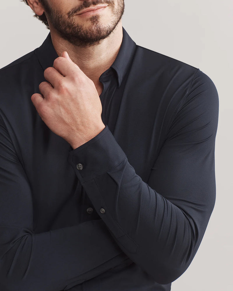 Rhone Men's Commuter Classic Fit Sport Shirt - True Navy