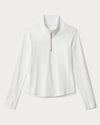 Rhone Women's Course To Court 1/4 Zip Pullover - Snow White