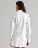 Rhone Women's Course To Court 1/4 Zip Pullover - Snow White