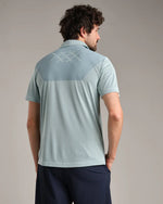 Rhone Men's Cross-Court Polo Shirt - Blue Water