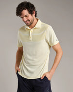 Rhone Men's Cross-Court Polo Shirt - Yellow Dawn