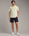 Rhone Men's Cross-Court Polo Shirt - Yellow Dawn
