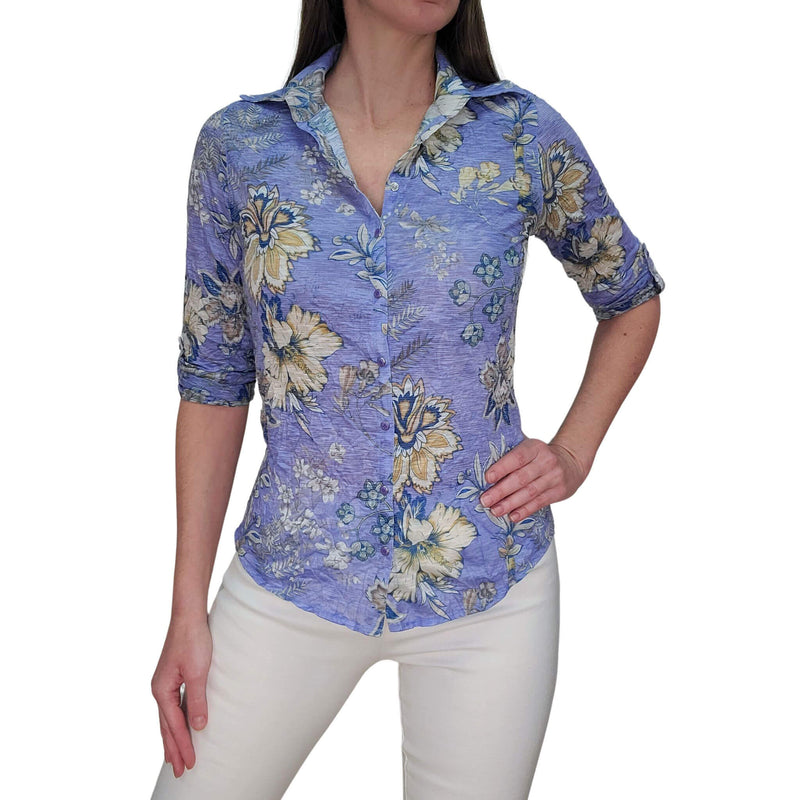 David Cline Roll Up Sleeve Top - Capri