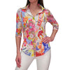 David Cline 3/4 Sleeve Top - Punch