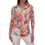 David Cline 3/4 Sleeve Top - Punch