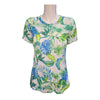 David Cline Limnos Short Sleeve Crew Neck Top with Stones - Apple