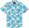 Chubbies The Plant Be Tamed Short Sleeve Sport Shirt - Turquoise/Aqua