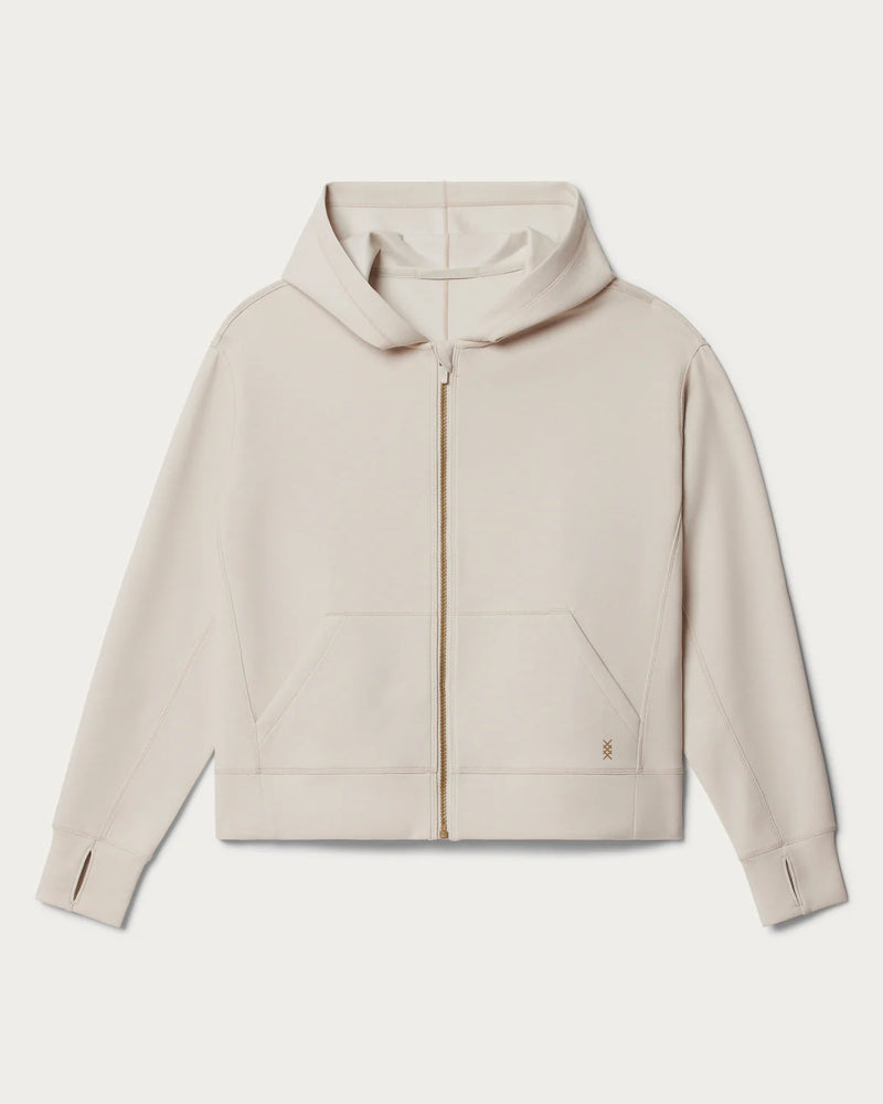 Rhone Women's Dreamglow Full Zip Hoodie - Sand