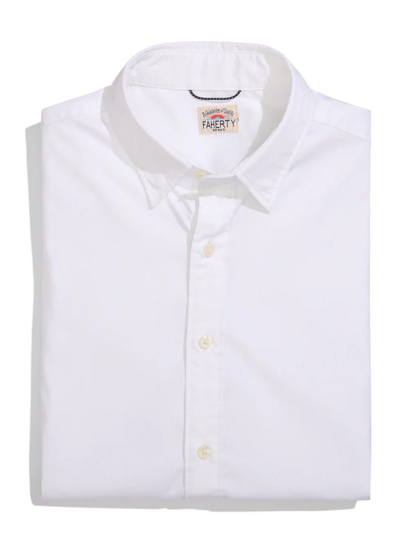 Faherty The Movement Sport Shirt - Cloud White*