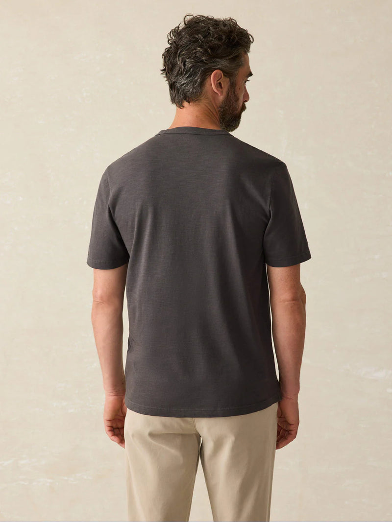 Faherty Sunwashed Pocket T-Shirt - Washed Black