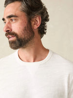 Faherty Sunwashed Long Sleeve T-Shirt - White